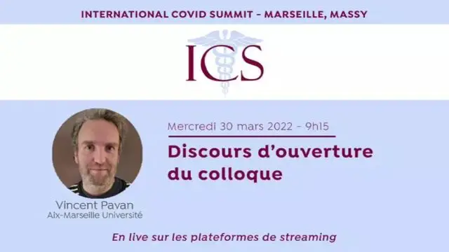 02-Discours Ouverture Vincent Pavan - ICS 2022 - IHU Marseille 30 mars 2022