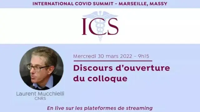 03 - Discours Ouverture Laurent Mucchielli - ICS 2022 - IHU Marseille 30 mars 2022