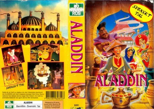 Tecknat Barn Svenska:Aladdin Bevanfield Films (1992) VHSRIPPEN (Svenska) Hela Filmen